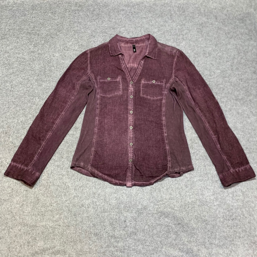 Elan Plum Button-Down Shirt